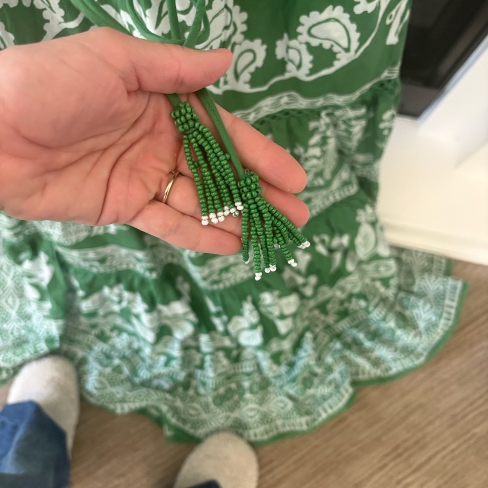 NWT Green Sweet Garden Maxi Dress - Picture 8 of 8